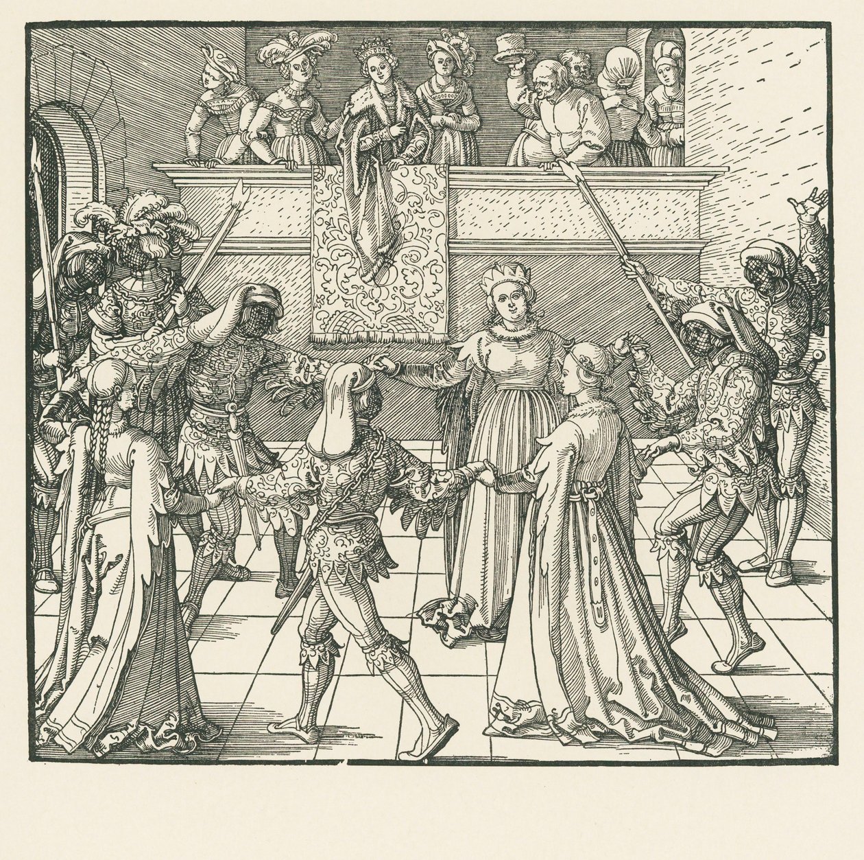 A Máscara (xilogravura) de Albrecht Dürer or Duerer