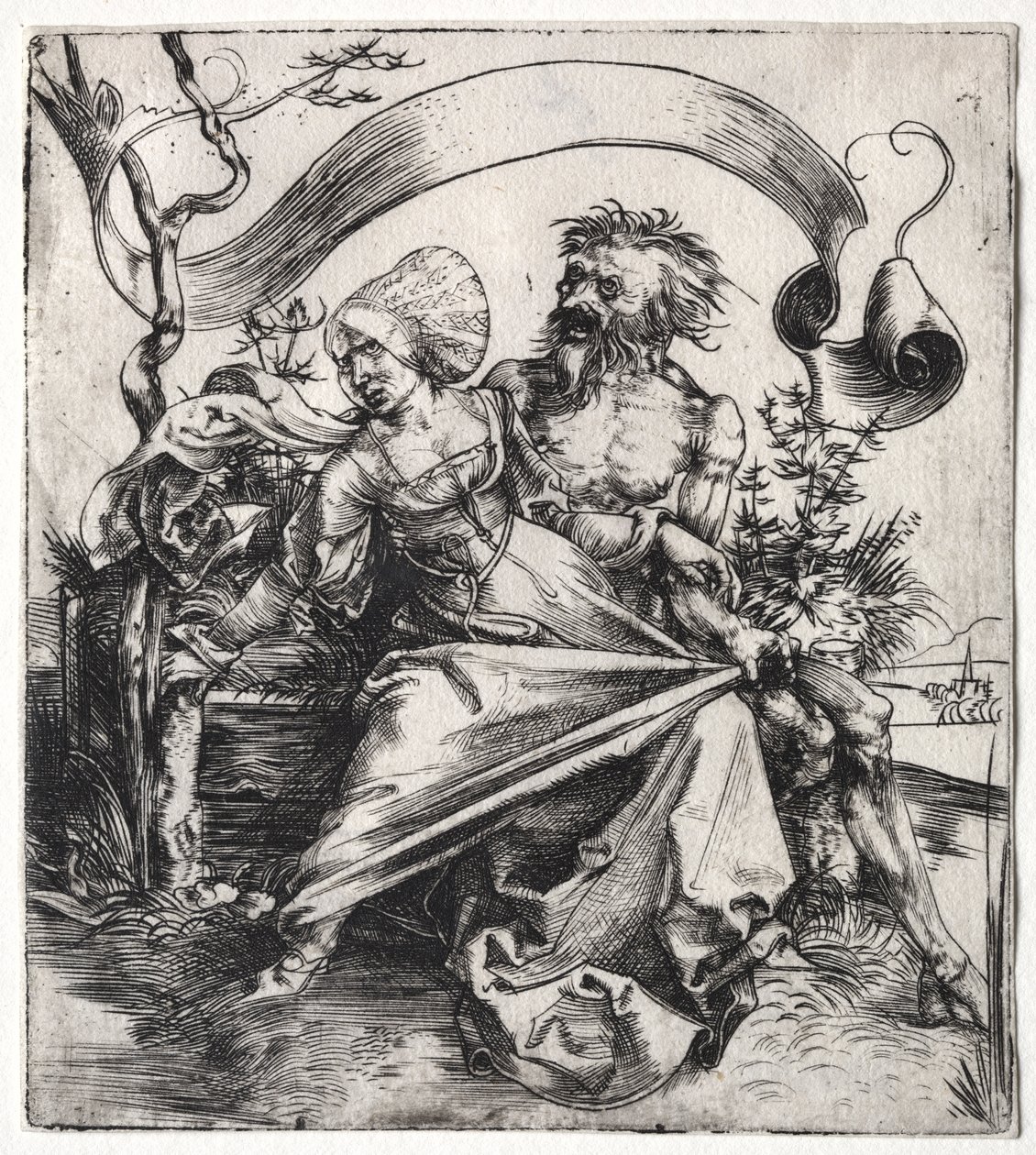 O Ravisher, c. 1495 (gravura) de Albrecht Dürer or Duerer