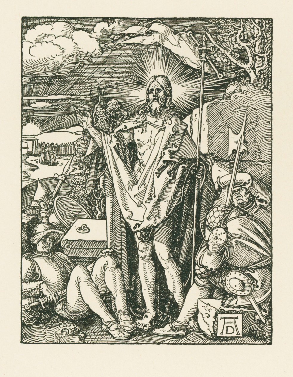 A Ressurreição, c.1510 (xilogravura) de Albrecht Dürer or Duerer