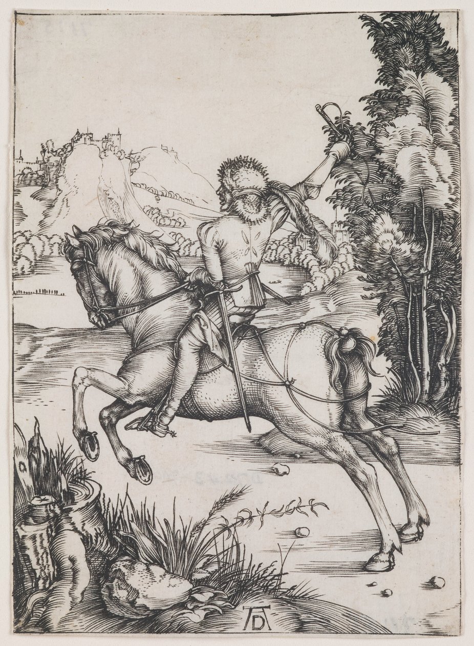 O Correio Pequeno, c.1496 (gravura) de Albrecht Dürer or Duerer