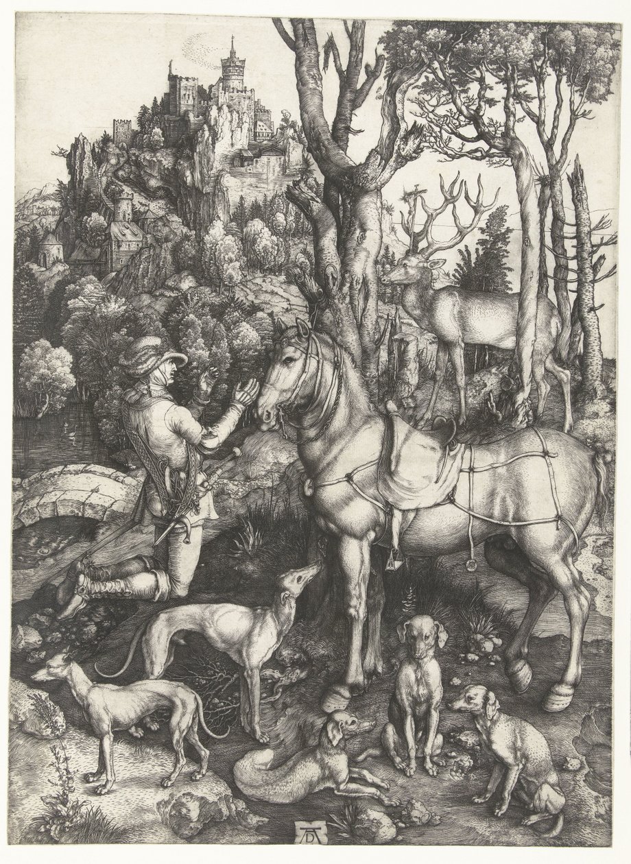 A visão de Santo Eustáquio de Albrecht Dürer or Duerer