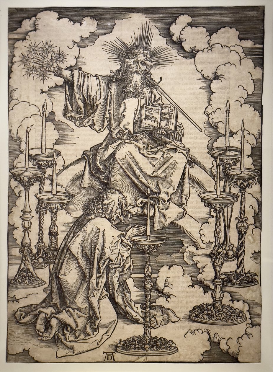 A visão dos 7 castiçais de Albrecht Dürer or Duerer