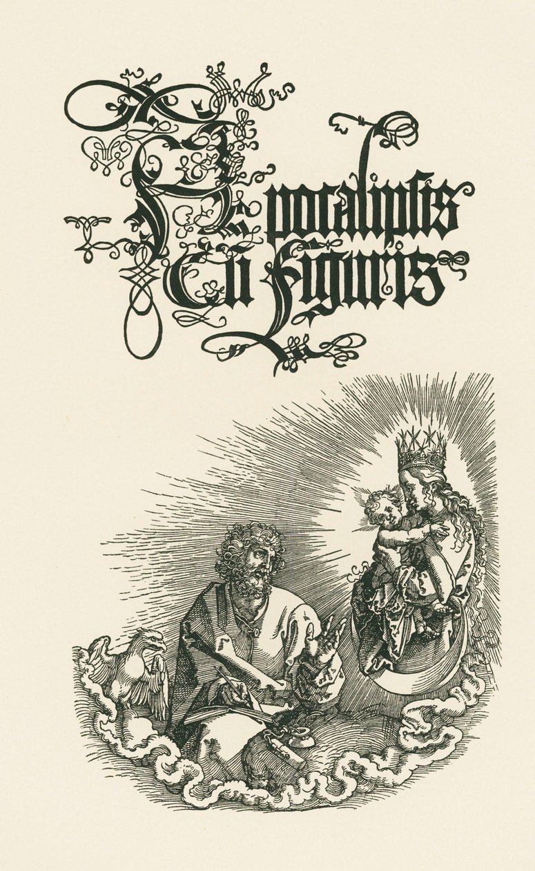 Página de rosto da segunda edição latina de 1511 (xilogravura) de Albrecht Dürer or Duerer