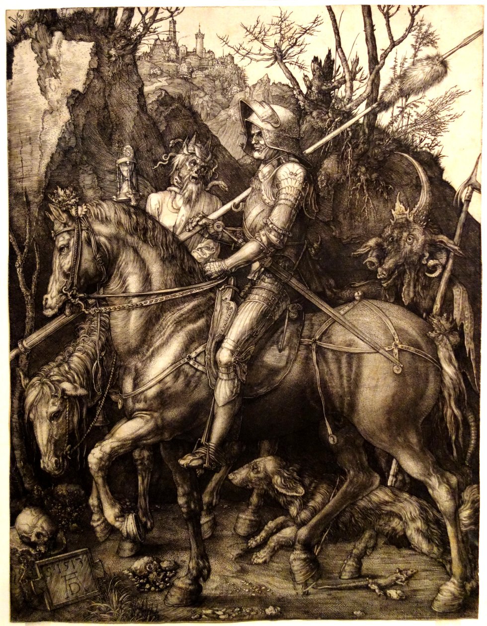 Durer - Cavaleiro e o Diabo de Albrecht Dürer
