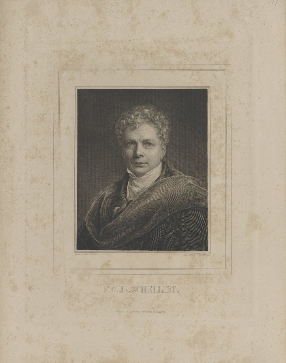 Friedrich Wilhelm Joseph Schelling 1775-1854, c. 1840. de Albrecht Fürchtegott Schultheiss