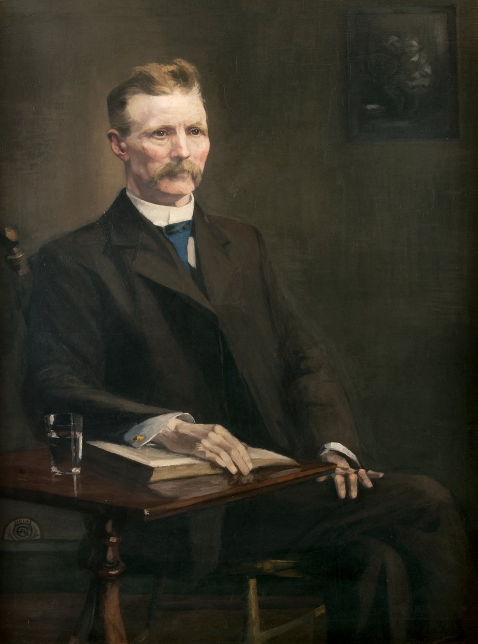 Robert Stirton, JP (1849-1917) (óleo sobre tela) de Alec Grieve