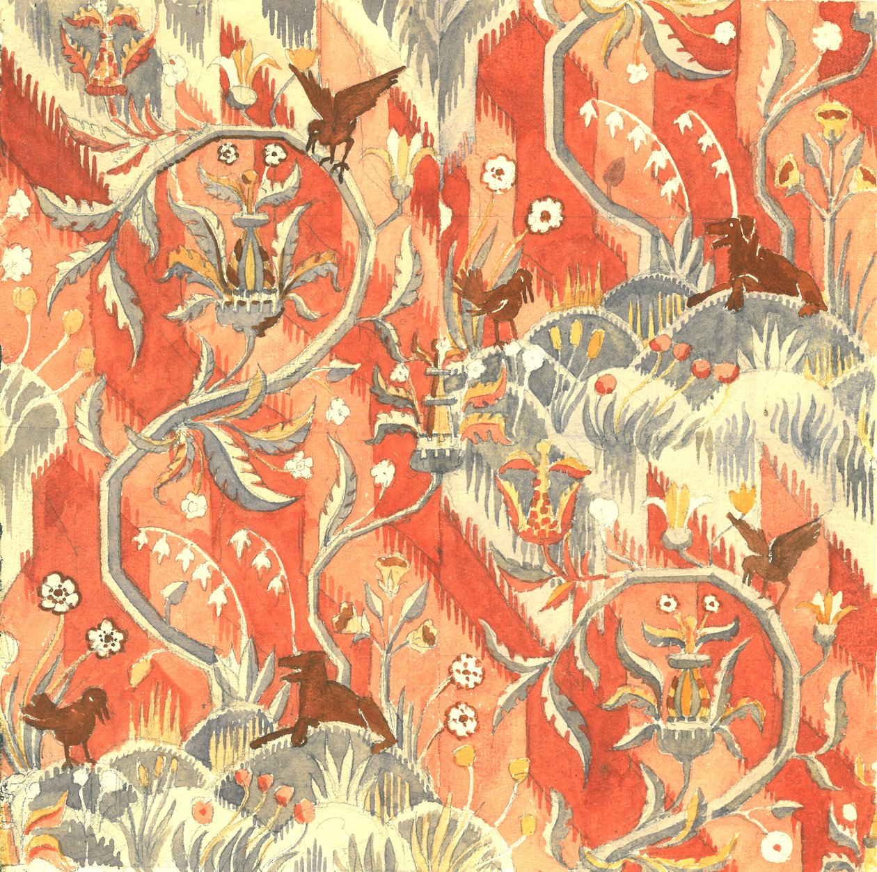 Thistle Valley, Novembro de 1927 (guache sobre papel) de Alec Hunter