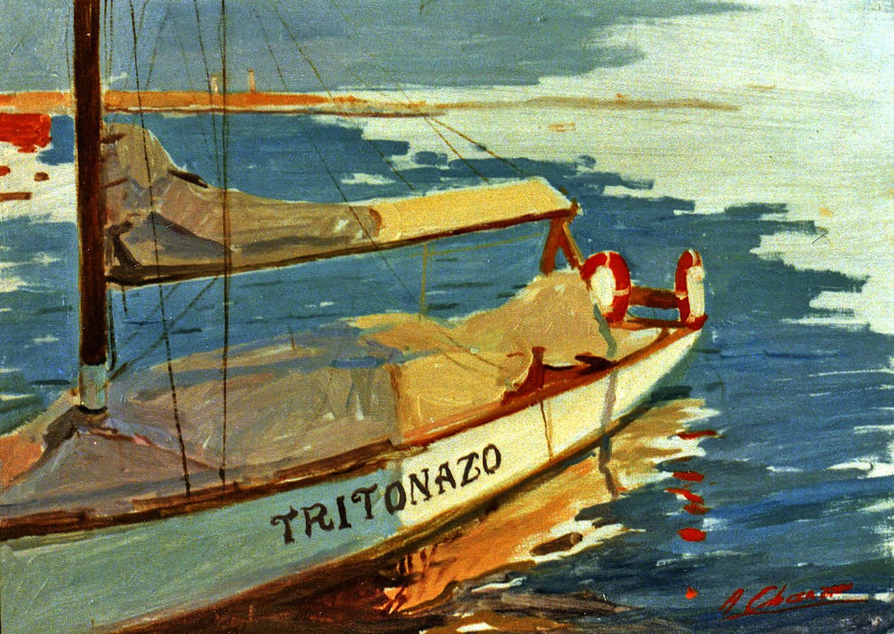 Marina com barco de Alejandro Cabeza
