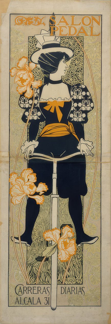 Pedal de salão (Cartaz publicitário) de Alejandro de Riquer Inglada