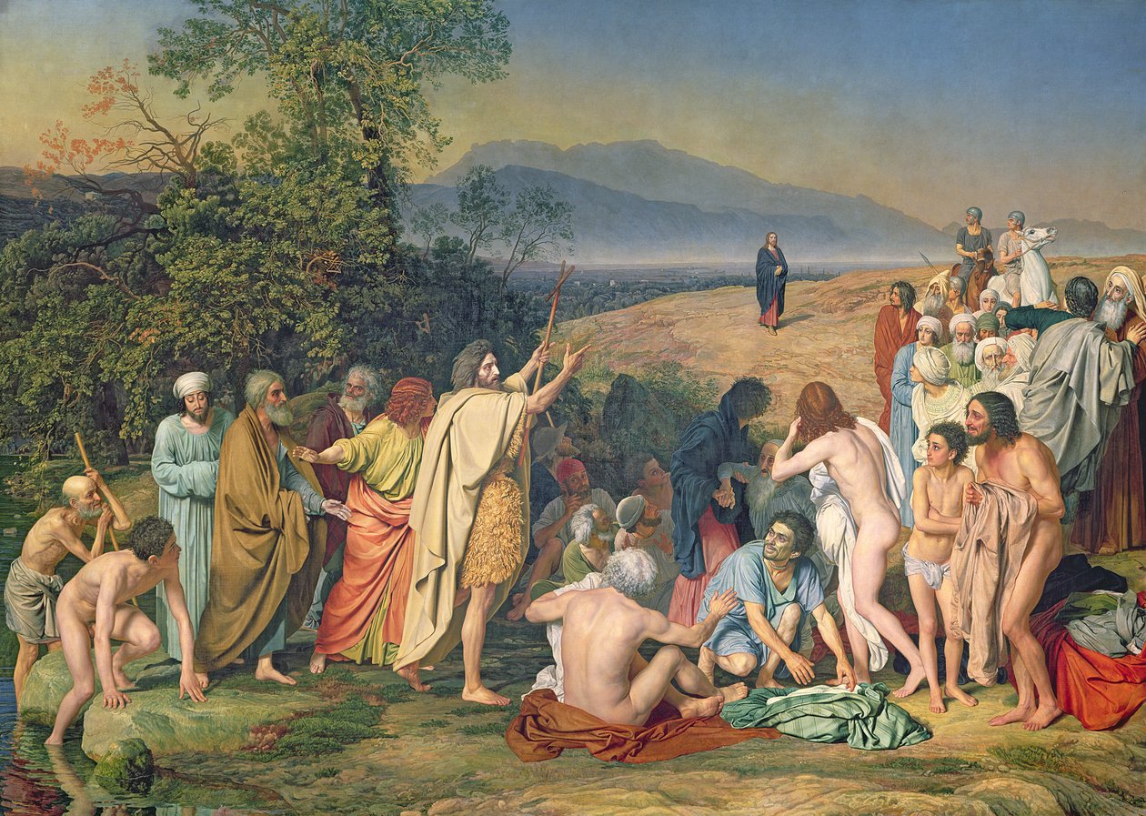 A Aparição de Cristo ao Povo (A Aparição do Messias) 1837-57 de Aleksandr Andreevich Ivanov
