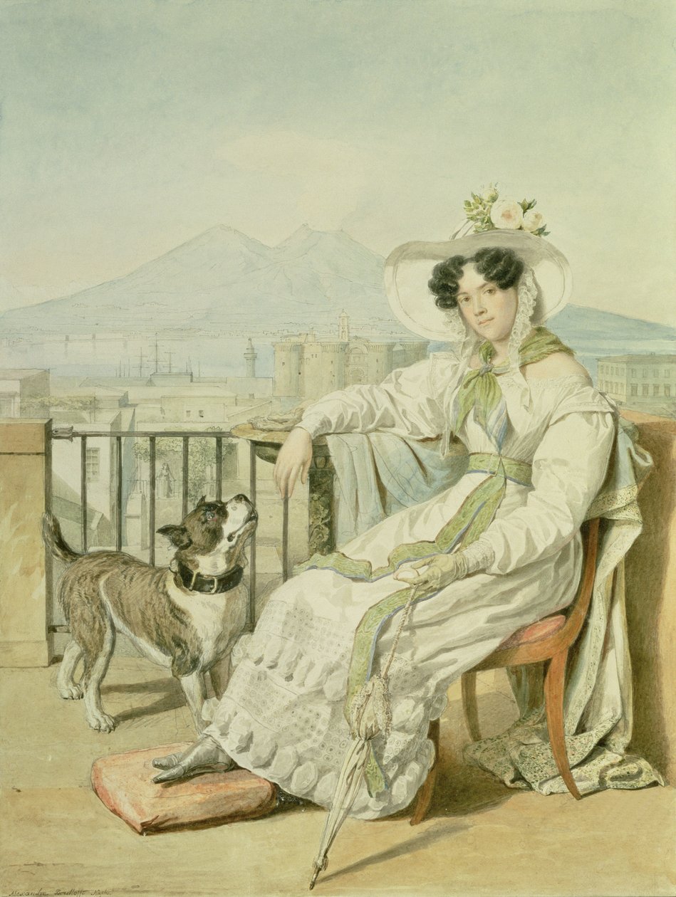 Retrato da princesa Natalia Golitsin, 1822-26 de Aleksandr Pavlovich Bryullov