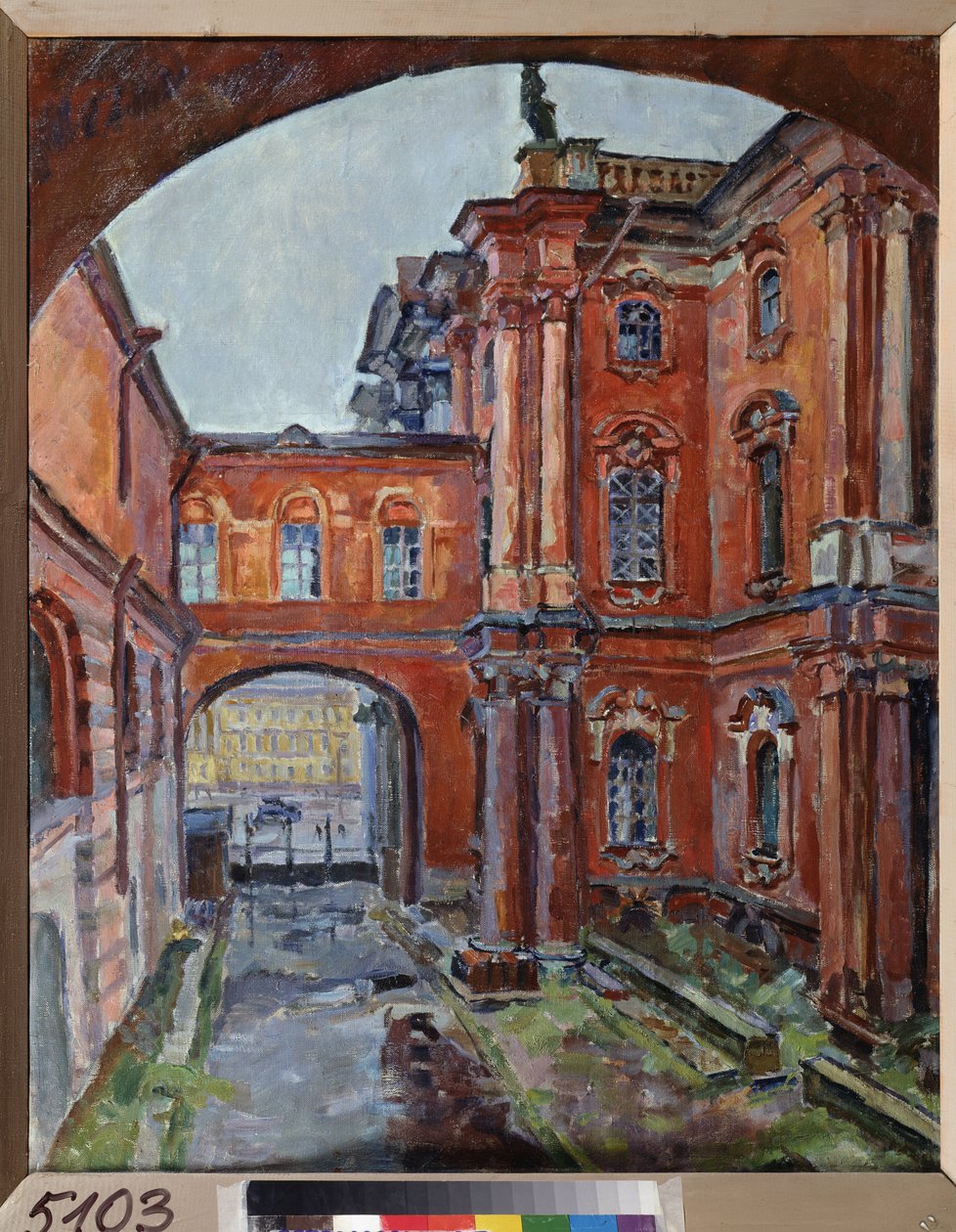 O pátio interior da ermida (São Petersburgo) de Aleksandr Aleksandrovich Osmerkin