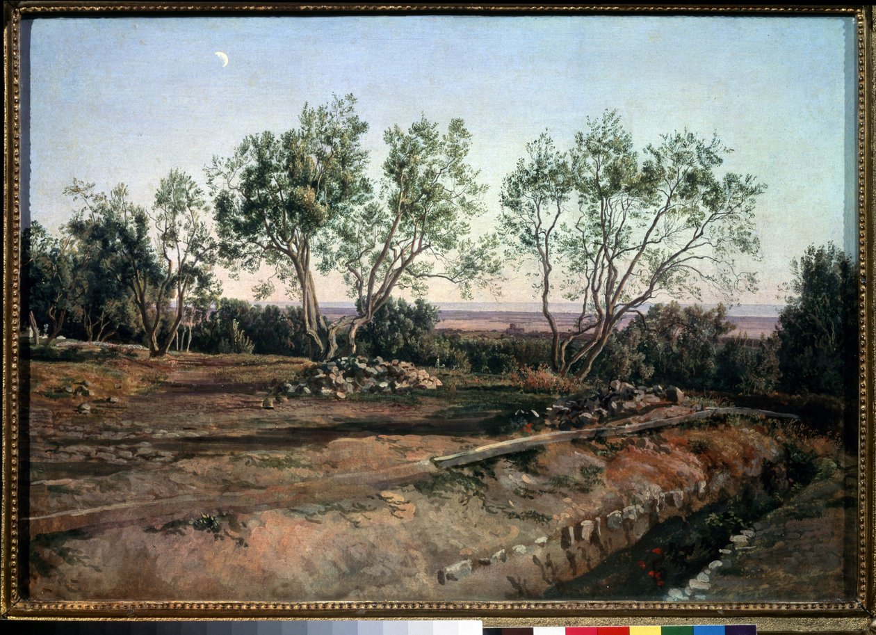 "Oliveiras perto do cemitério de Albano" Pintura de Alexander Ivanov (1806-1858) 1845 Galeria Estadual Tretyakov, Moscovo de Aleksandr Andreevich Ivanov