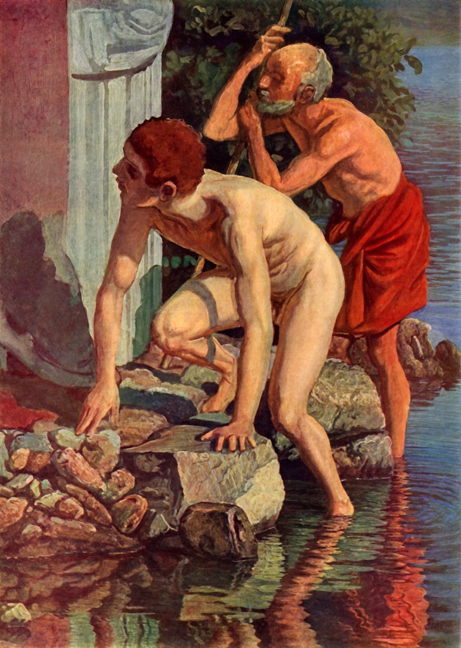 Esboço para a gravura que Cristo aparece para a multidão, c1830s, 1965. de Aleksandr Ivanov