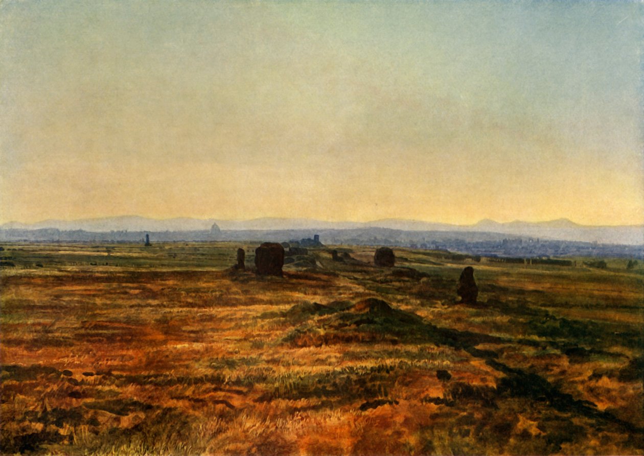 The Appian Way em Sundown, 1845, 1965. de Aleksandr Ivanov