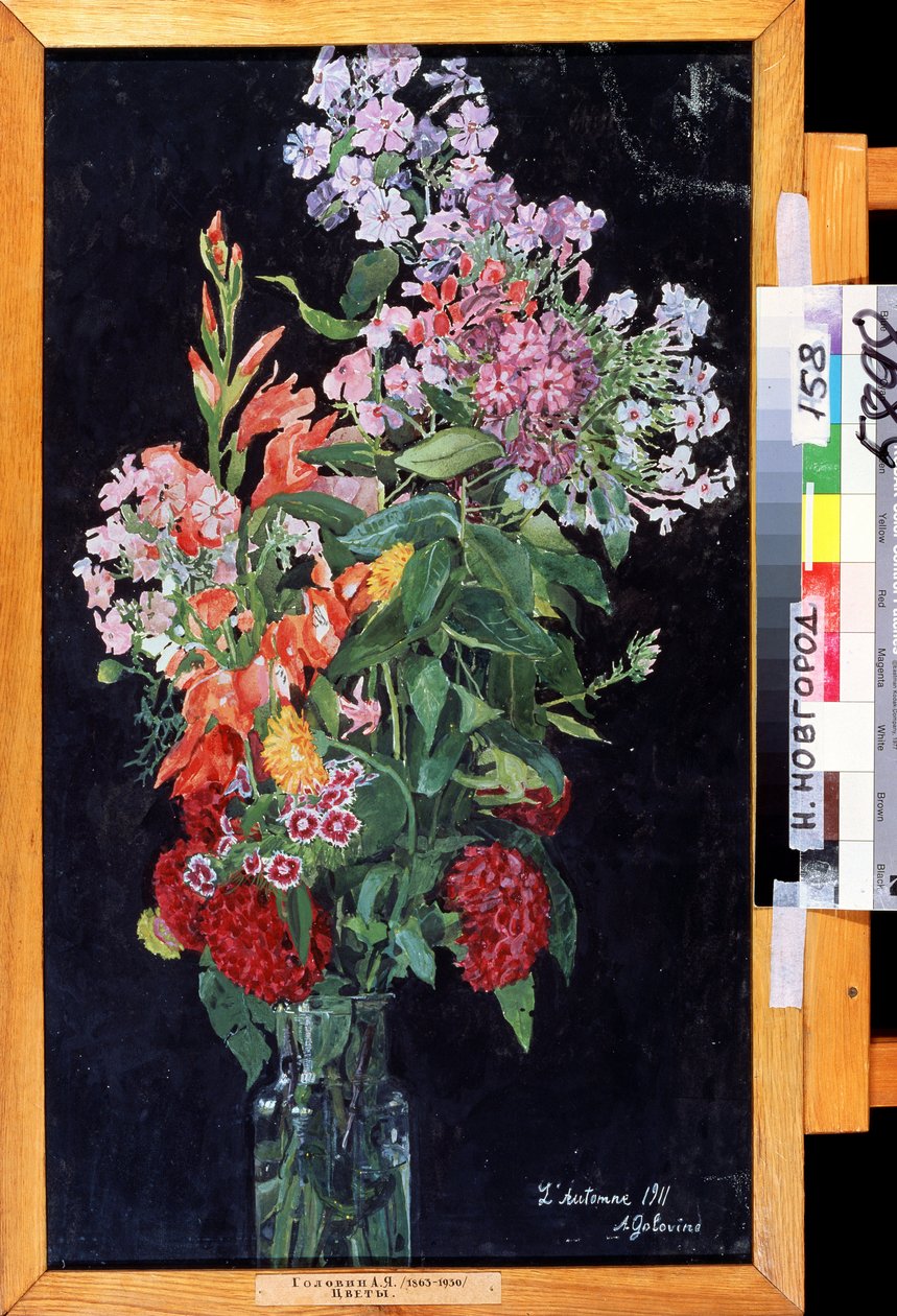 "Bouquet de fleurs" Peinture de Alexander Yakovlevich Golovin (Alexandre Golovine) (1863-1930) 1911 Museu Estatal de Arte, Nizhny Novgorod de Aleksandr Jakovlevic Golovin