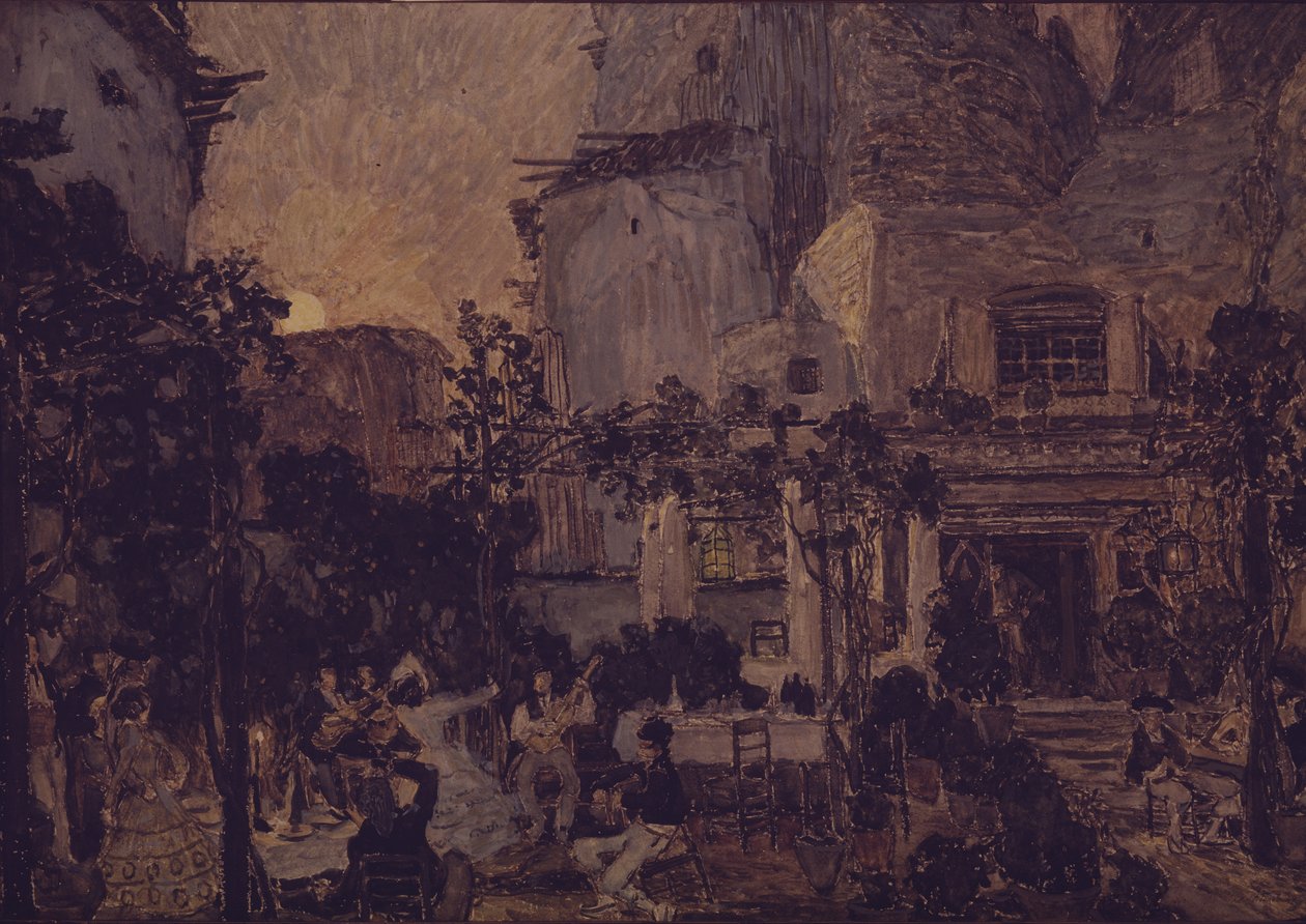 Cenografia para a ópera Carmen de G. Bizet, 1908 de Aleksandr Jakovlevic Golovin