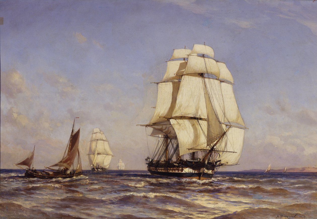 Fragata russa Mercúrio, 1879 de Aleksandr Karlovich Beggrov