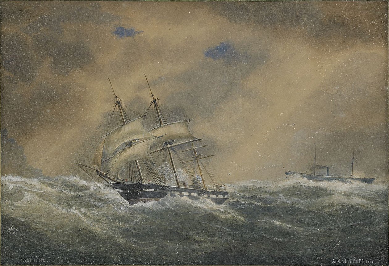 A fragata a vapor Svetlana, 1878 de Aleksandr Karlovich Beggrov