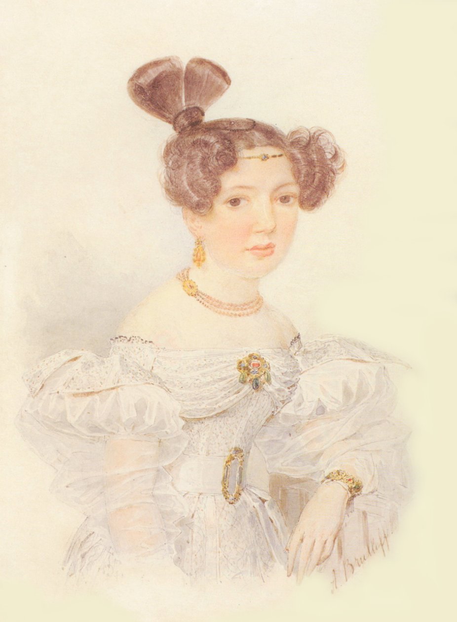 Retrato de Yekaterina Ivanovna Zagryazhskaya 1779-1842 de Aleksandr Pavlovich Bryullov