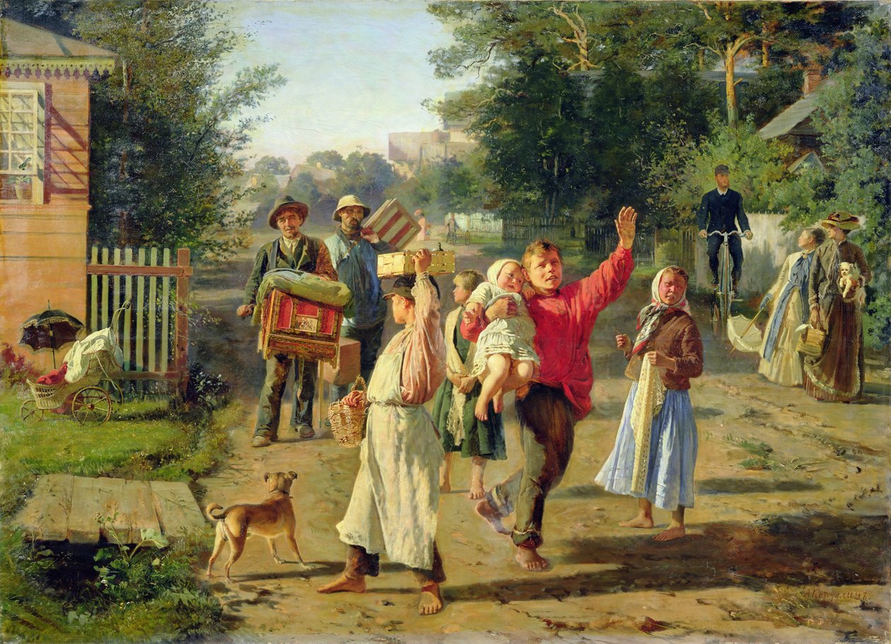 Petrushka está chegando, 1888 de Aleksei Ivanovich Korzukhin