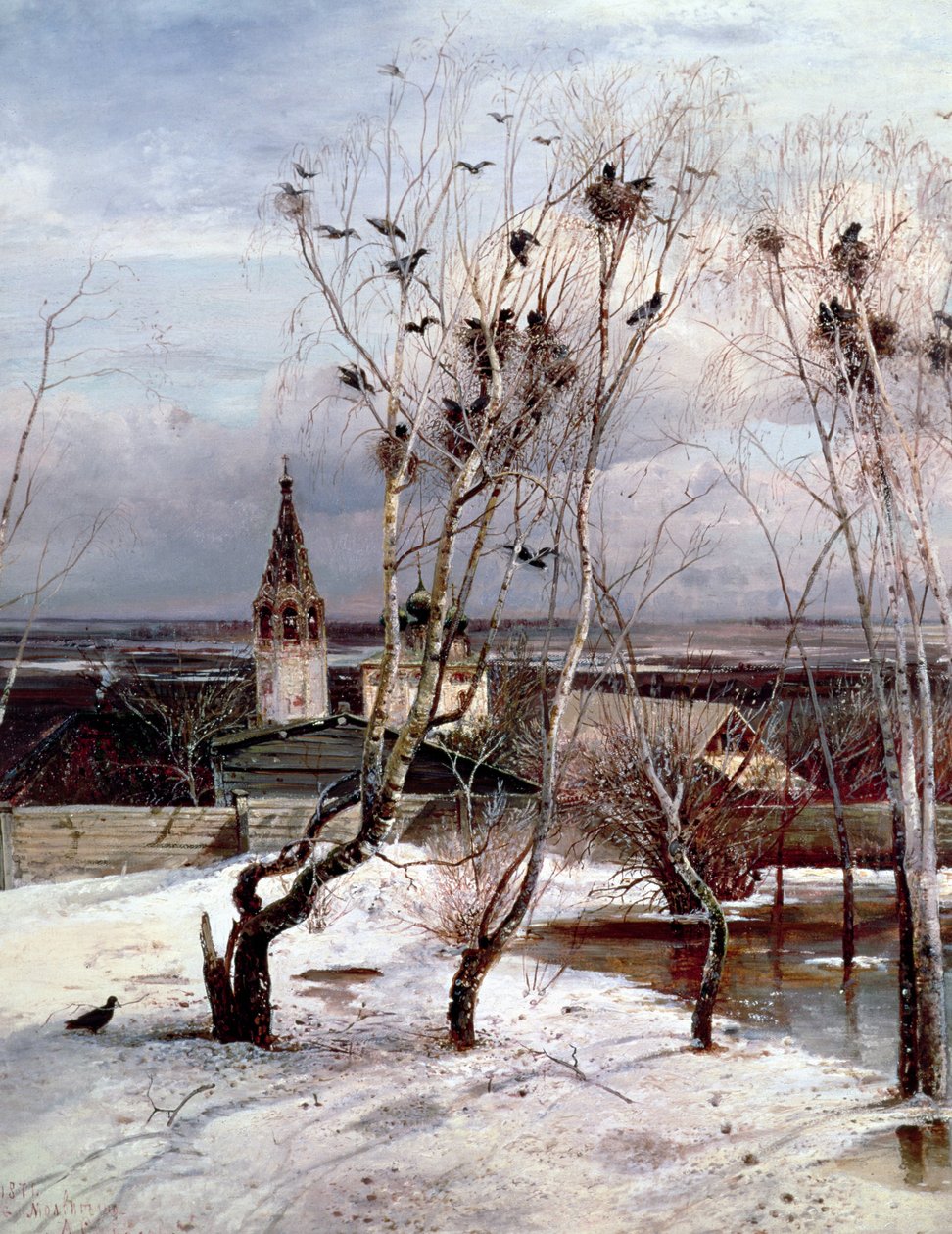 As gralhas retornaram, 1871 de Alexei Kondratjewitsch Sawrassow