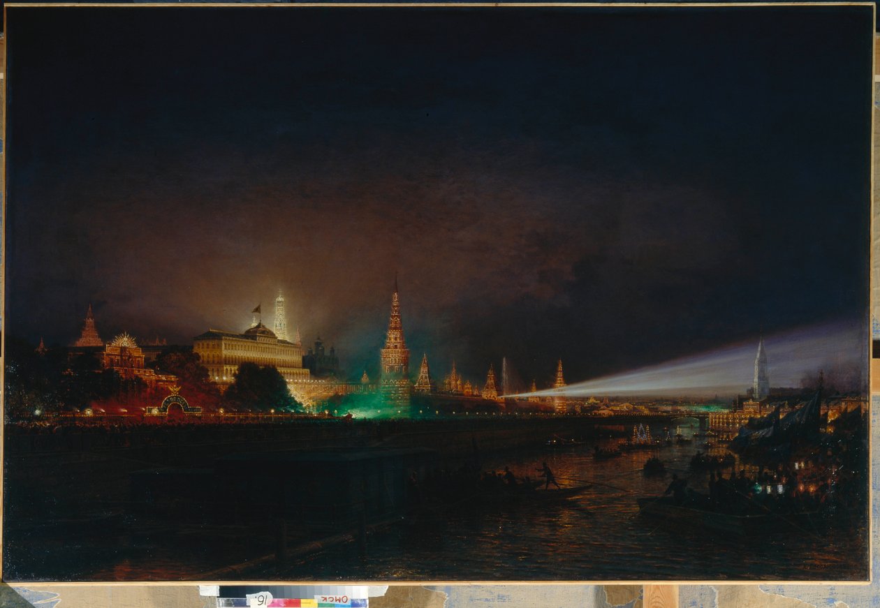 Iluminação do Kremlin, 1883 de Aleksei Petrovich Bogolyubov