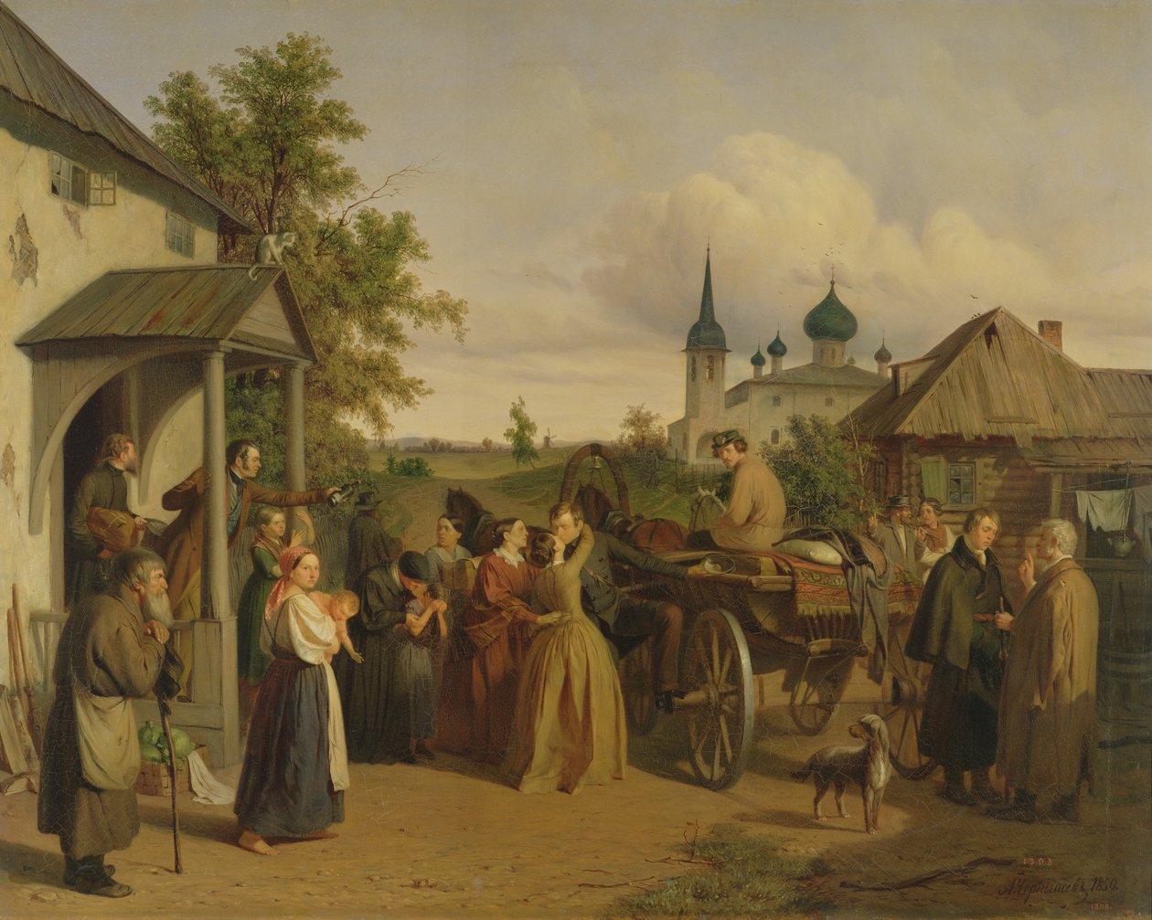 A partida, 1850 de Aleksei Filippovich Chernyshev