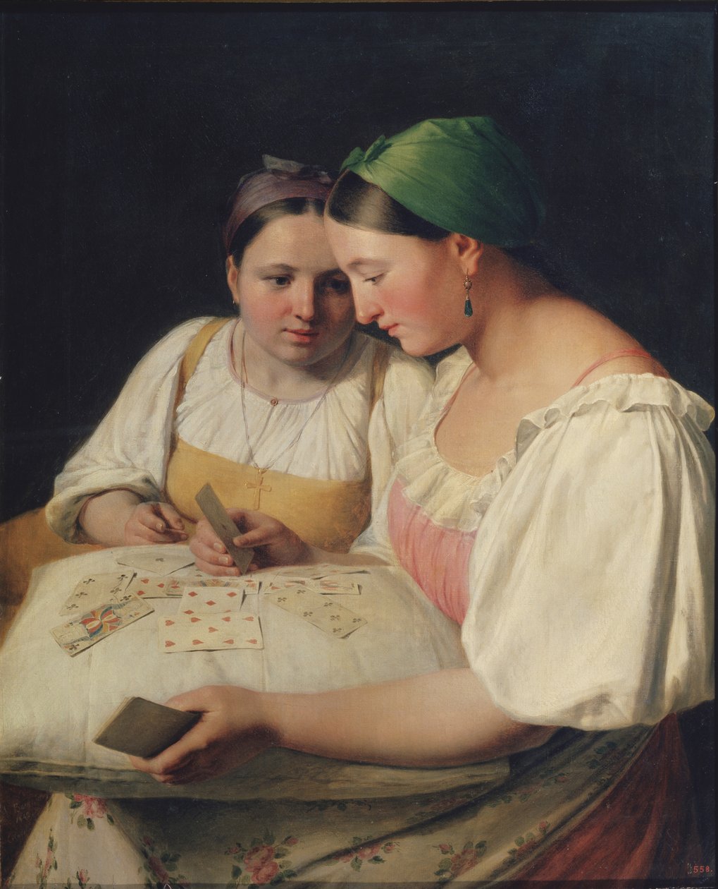 Cartomancia, 1842 de Aleksei Gavrilovich Venetsianov