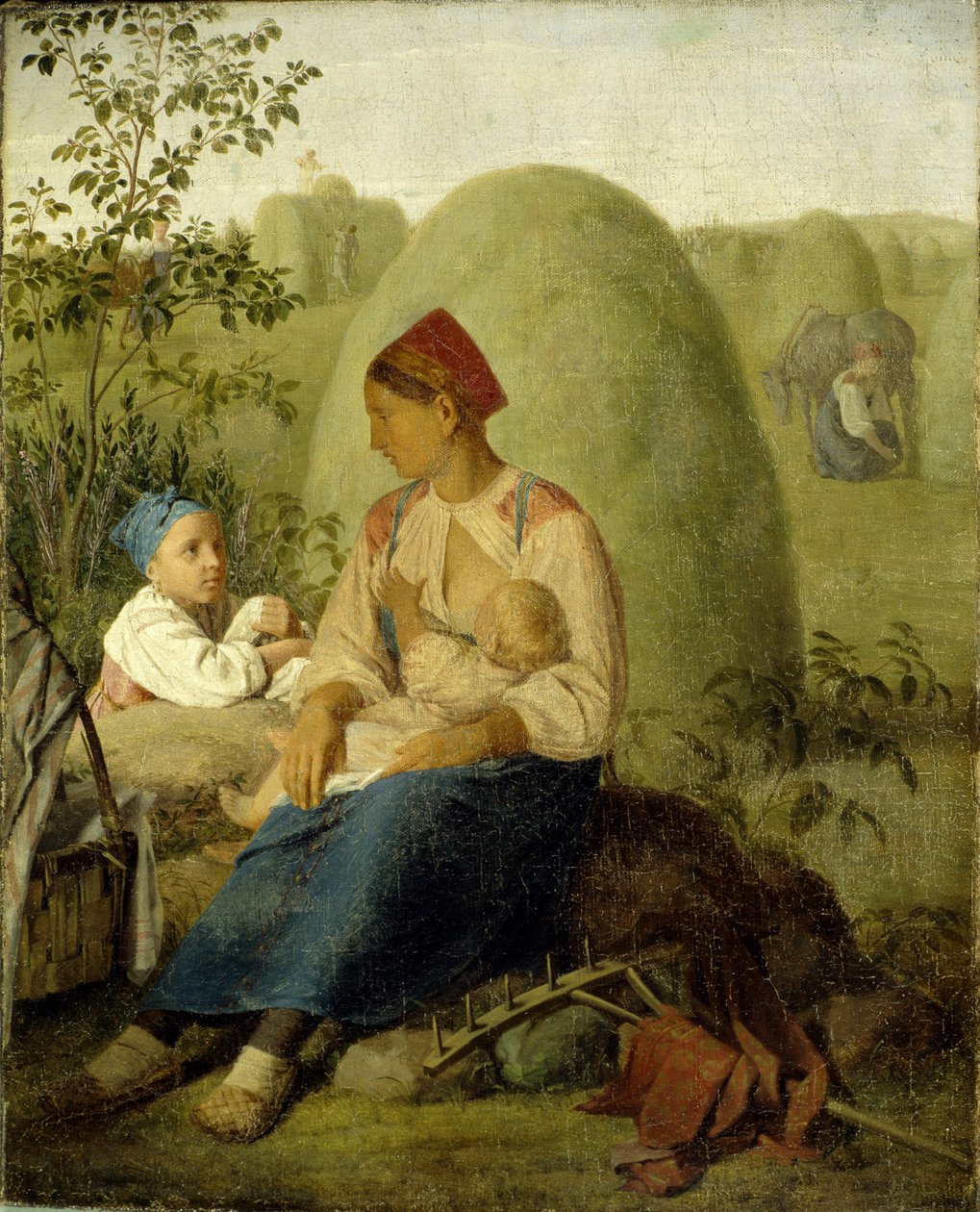 Ceifa, antes de 1827 de Aleksei Gavrilovich Venetsianov