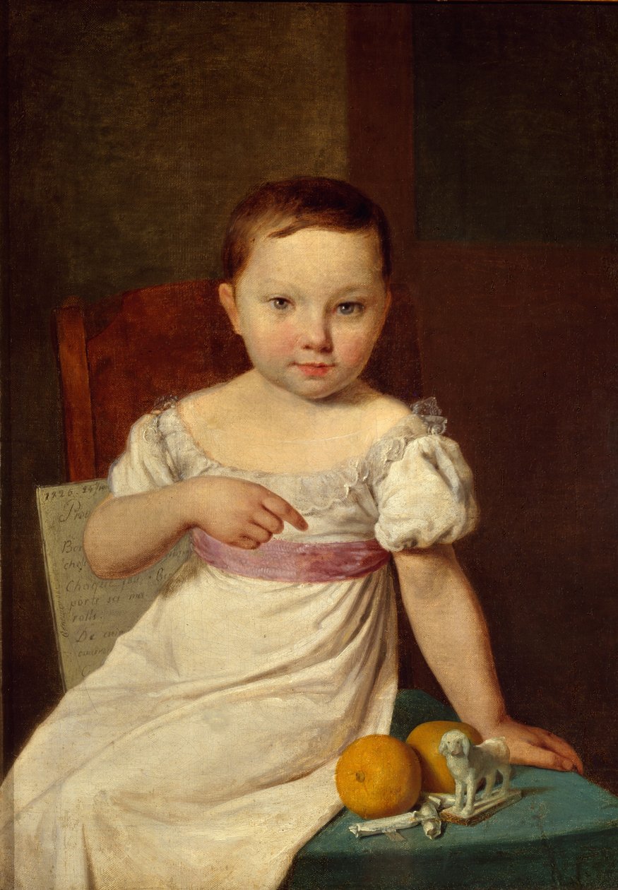 Retrato de Nastenka Khavskaya, 1826 de Aleksei Gavrilovich Venetsianov
