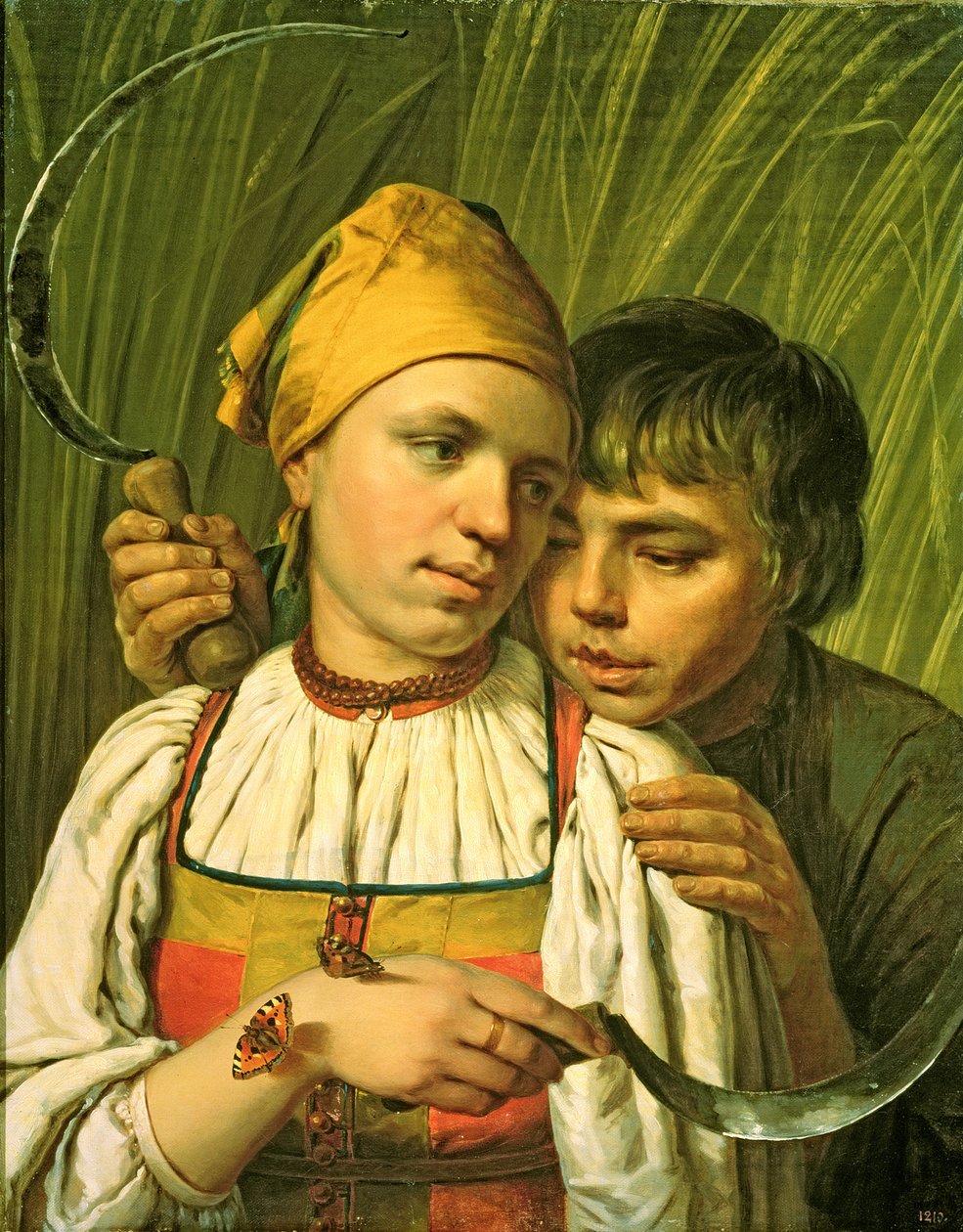 The Reapers (óleo sobre tela) de Aleksei Gavrilovich Venetsianov