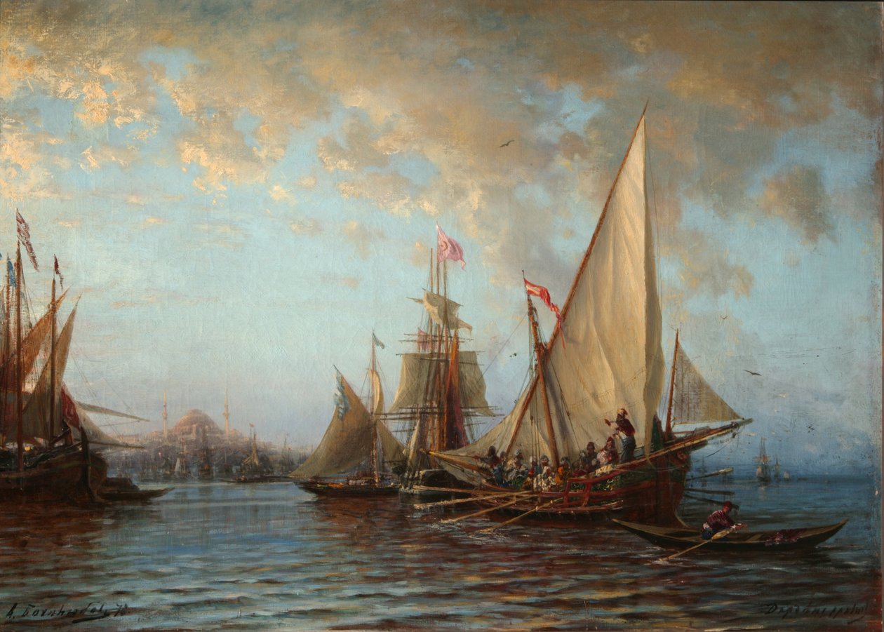 Os Dardanelos, 1873 de Aleksei Petrovich Bogolyubov