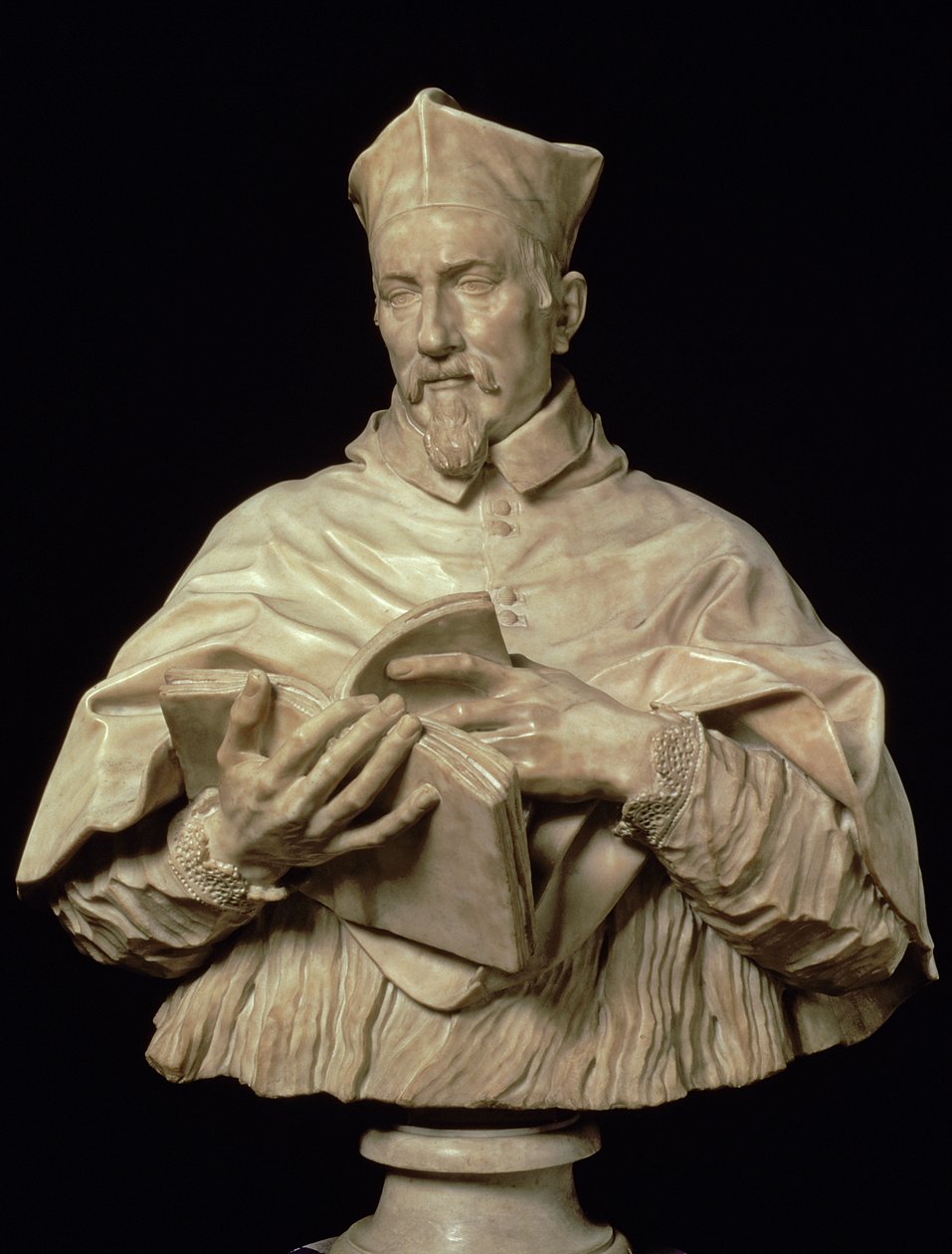 Busto do cardeal PS Zacchia Rondanini (mármore) de Alessandro Algardi