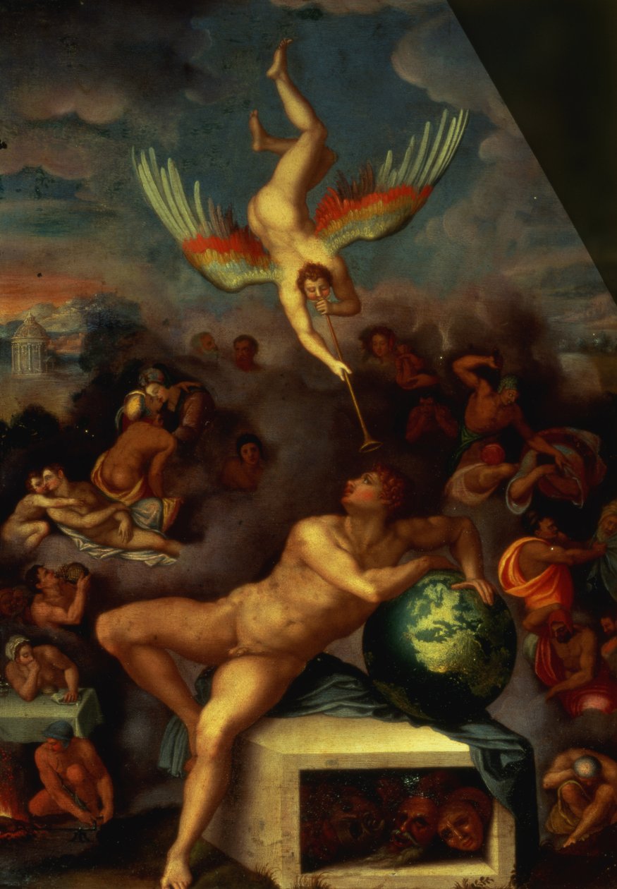 Alegoria da Vida (óleo sobre cobre) de Alessandro Allori