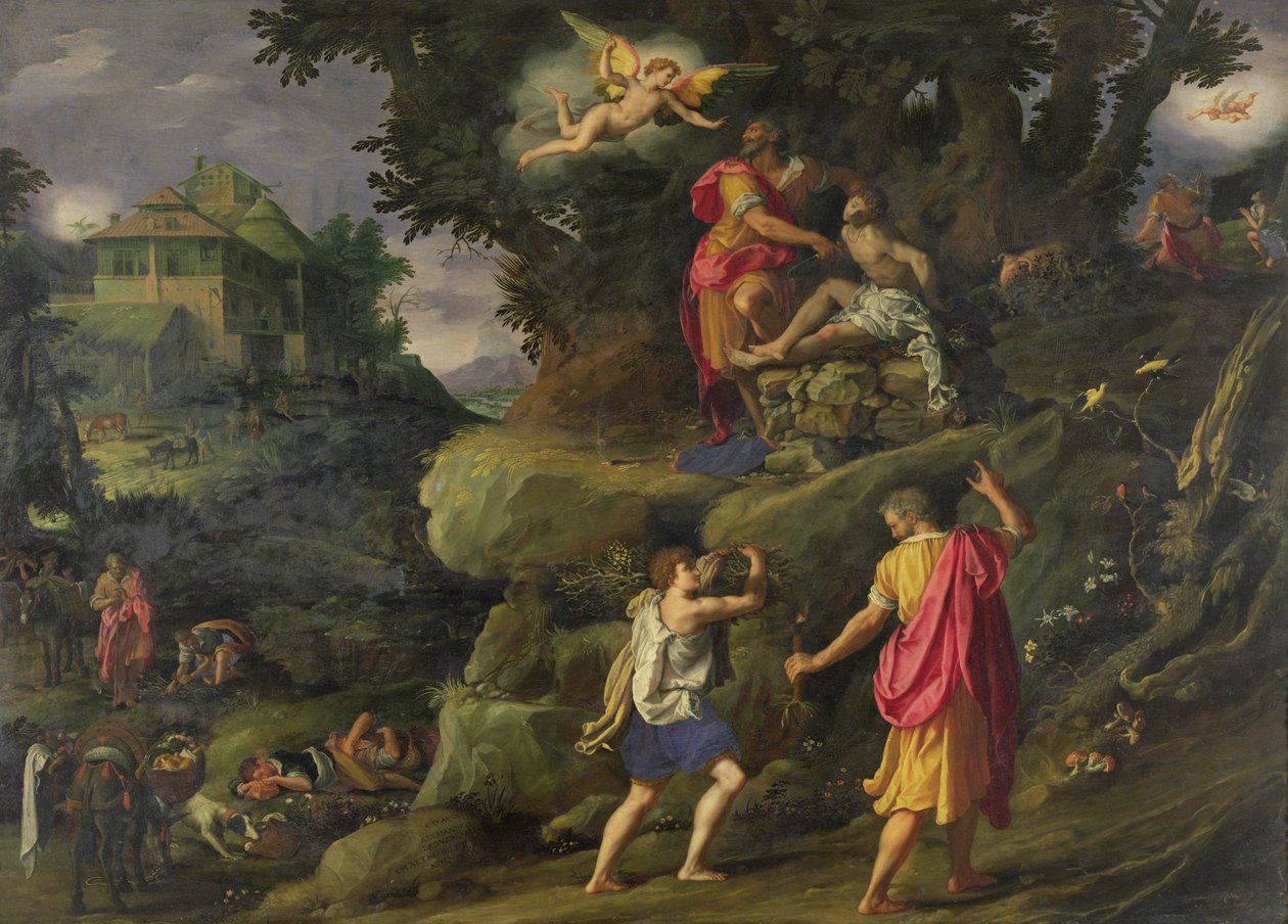 Sacrifício de Isaac, 1601 de Alessandro Allori