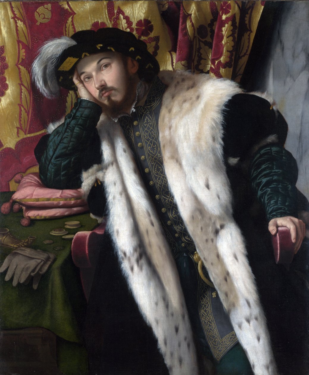 Retrato de um jovem, c.1542 de Alessandro Bonvicino Moretto
