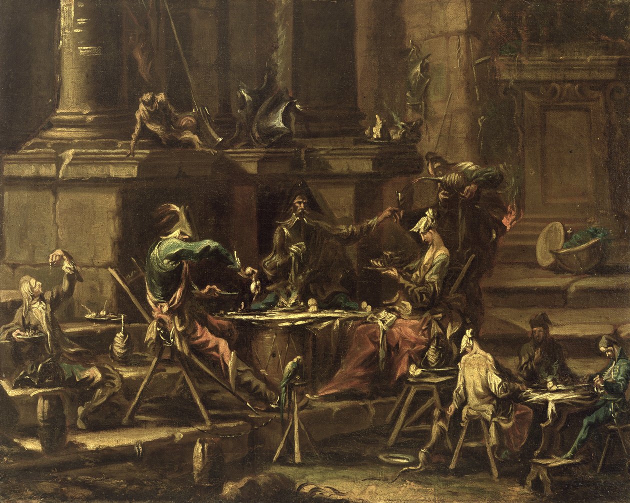 Gipsy Repast de Alessandro Magnasco