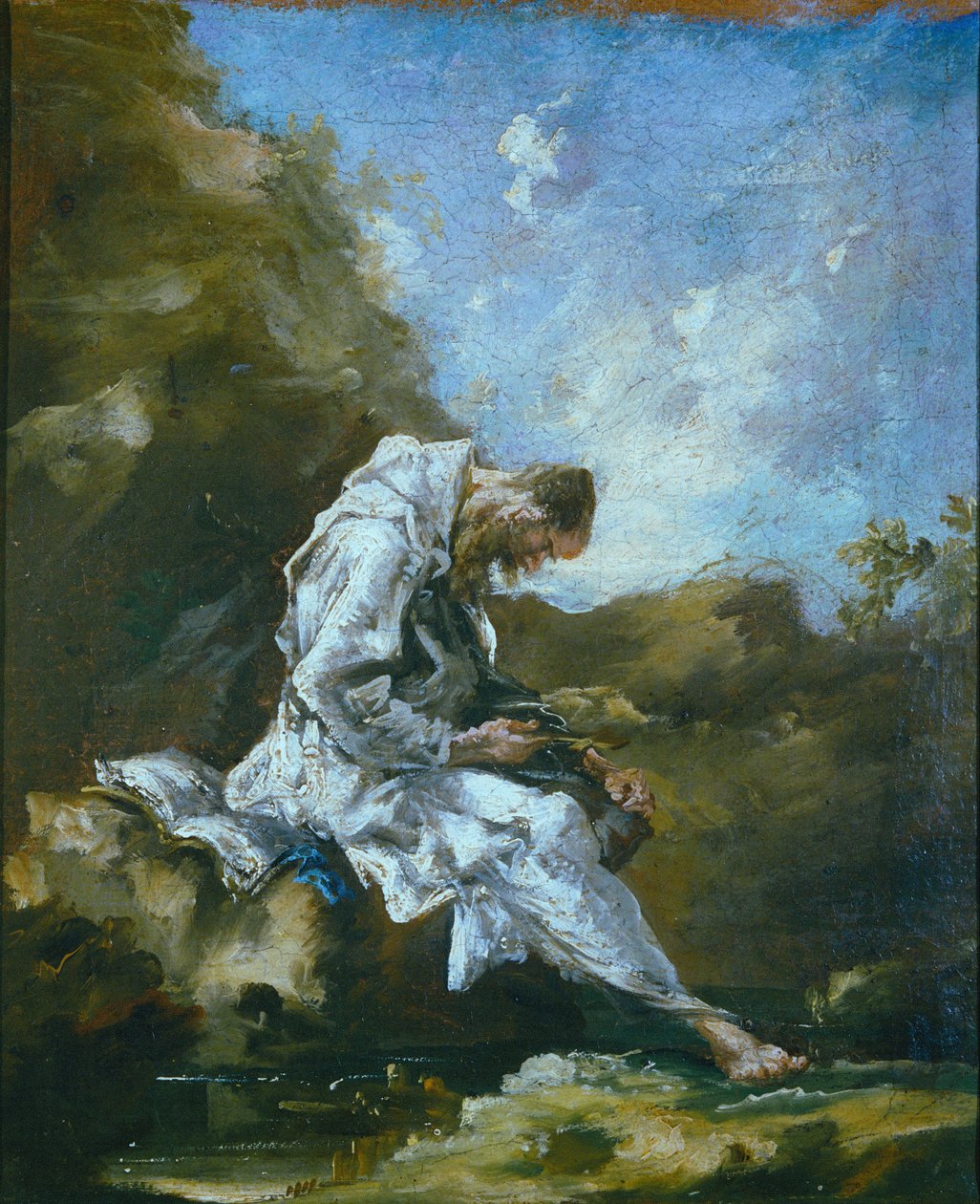 Eremita no deserto de Alessandro Magnasco