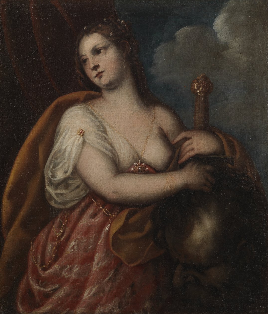 Judith com a cabeça de Holofernes, c.1635 (óleo sobre tela) de Alessandro  Varotari