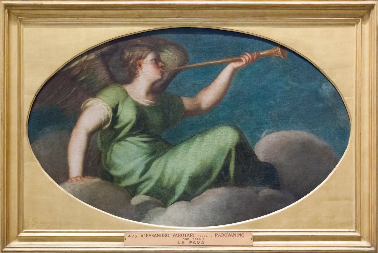Fama (óleo sobre tela) de Alessandro (1588 1648) Varotari