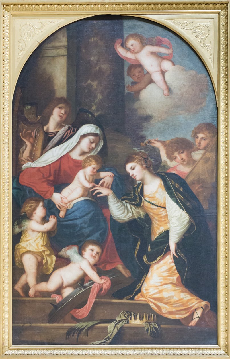 Casamento místico de Santa Catarina de Alessandro (1588 1648) Varotari