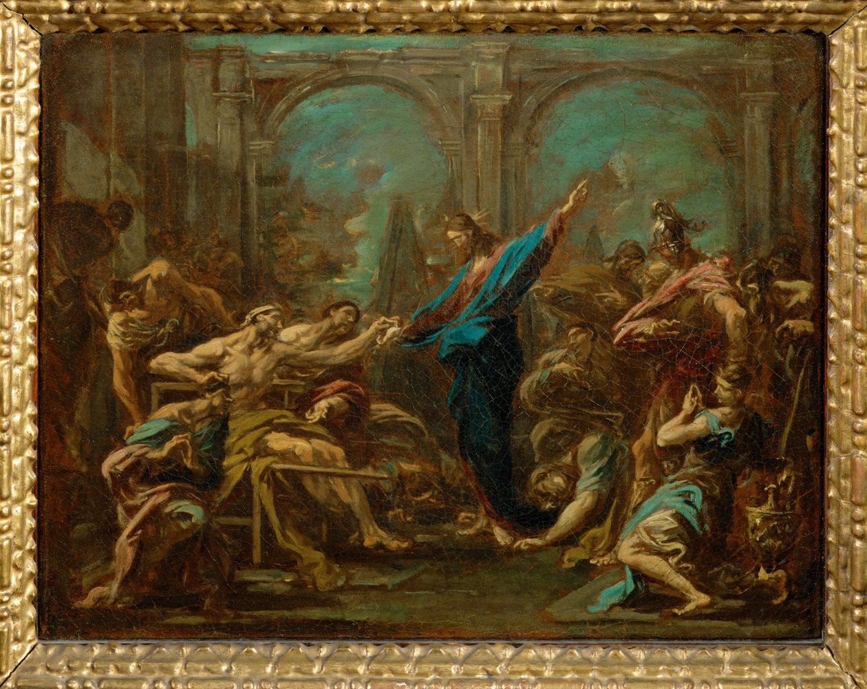 Jesus guerissant les paralytiques - Cristo cura os coxos ... de Alessandro (style of) Magnasco