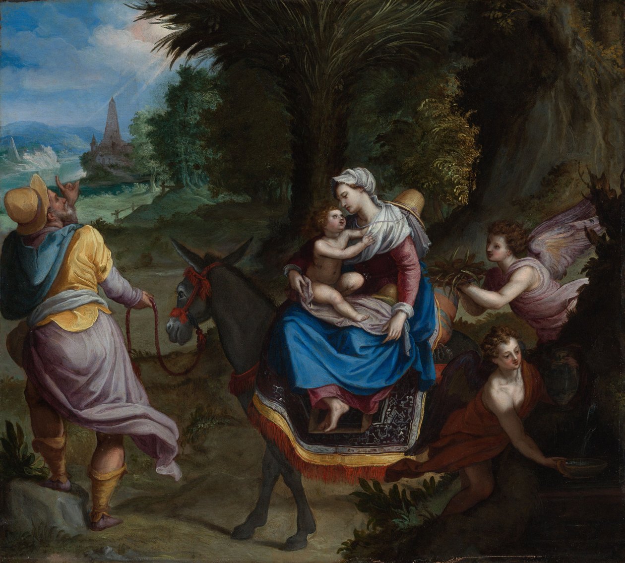 A fuga para o Egito de Alessandro Allori