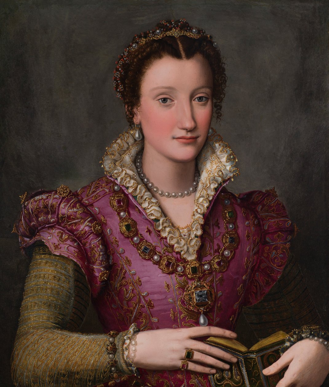 Retrato de uma senhora, provavelmente Camilla Martelli de’Medici de Alessandro Allori