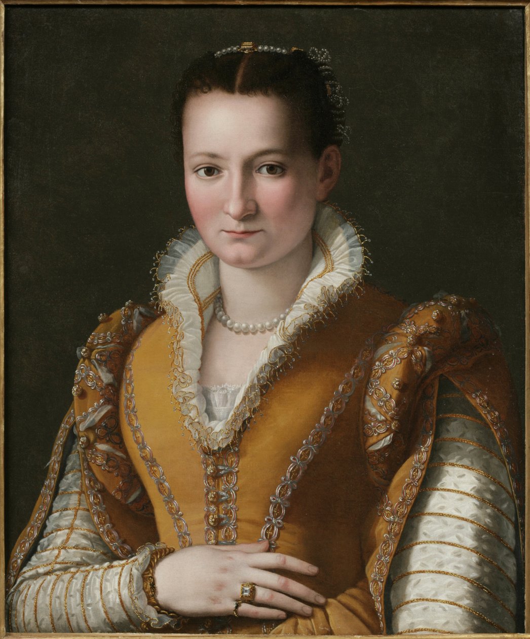 Retrato de uma jovem mulher de Alessandro Allori