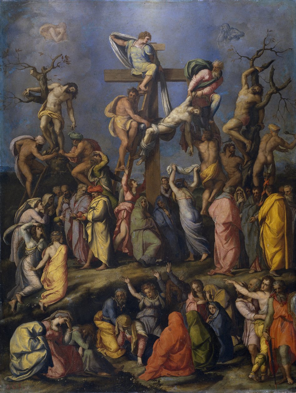 A Descida da Cruz, c. 1560 de Alessandro Allori