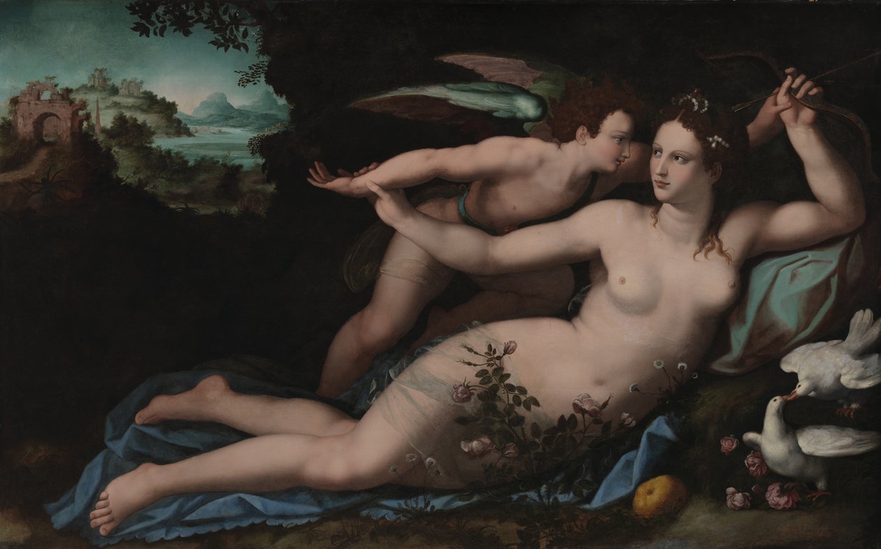 Vénus desarma Cupido de Alessandro Allori