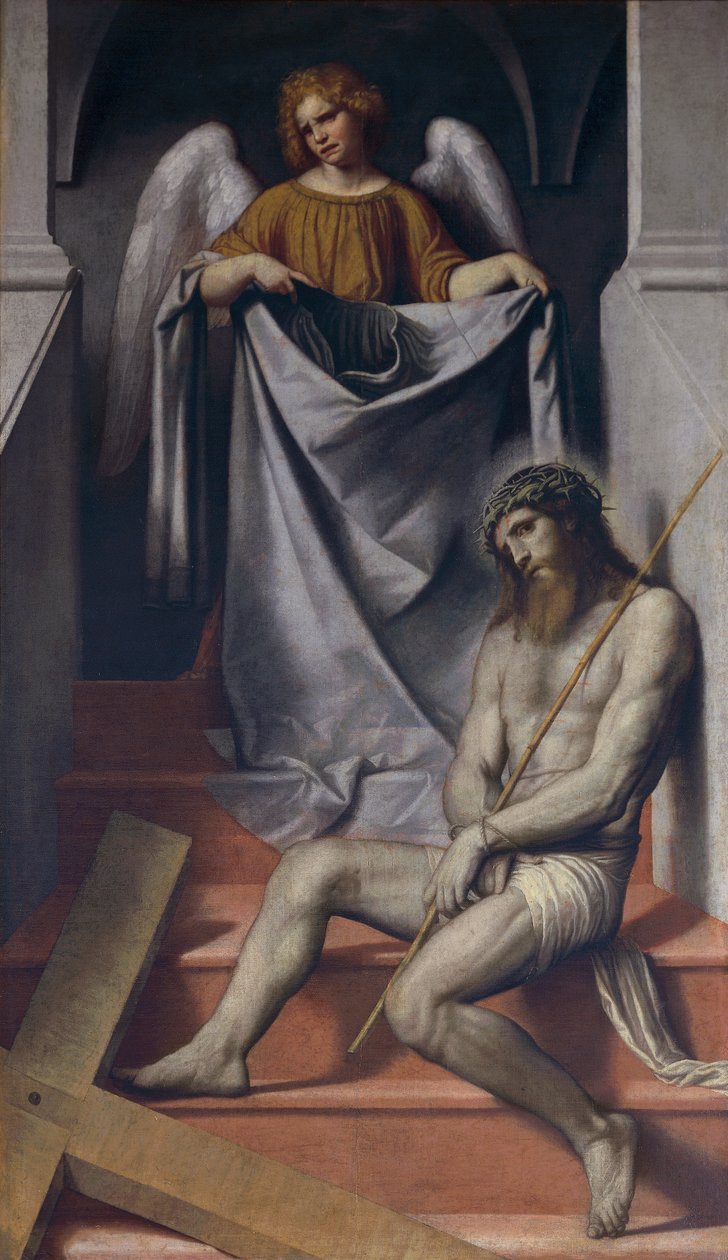 Paixão de Cristo e do anjo de Alessandro Bonvicino Moretto