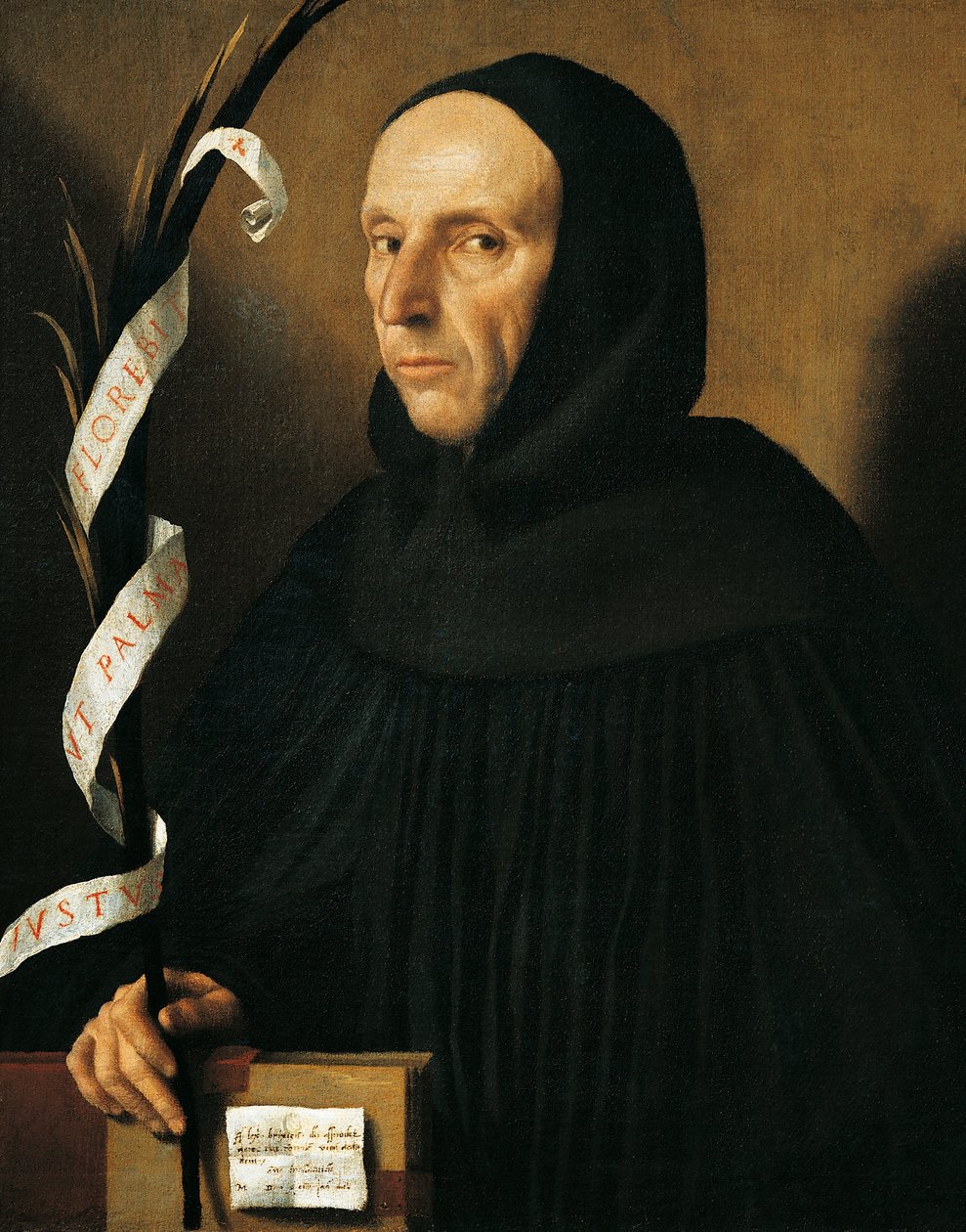 Retrato de Gerolamo Savonarola (Ferrara, Itália) de Alessandro Bonvicino Moretto